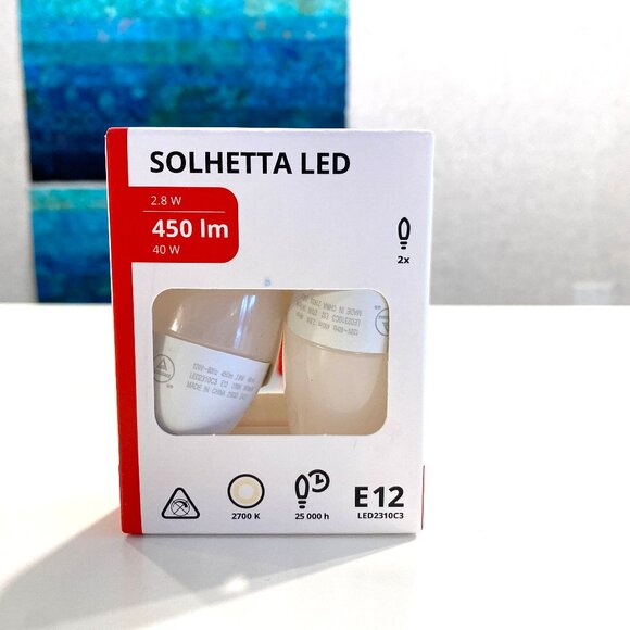 IKEA Solhetta LED lightbulbs. 4 each 250 lm, and 4 each 450 lm - Picture 3 of 12